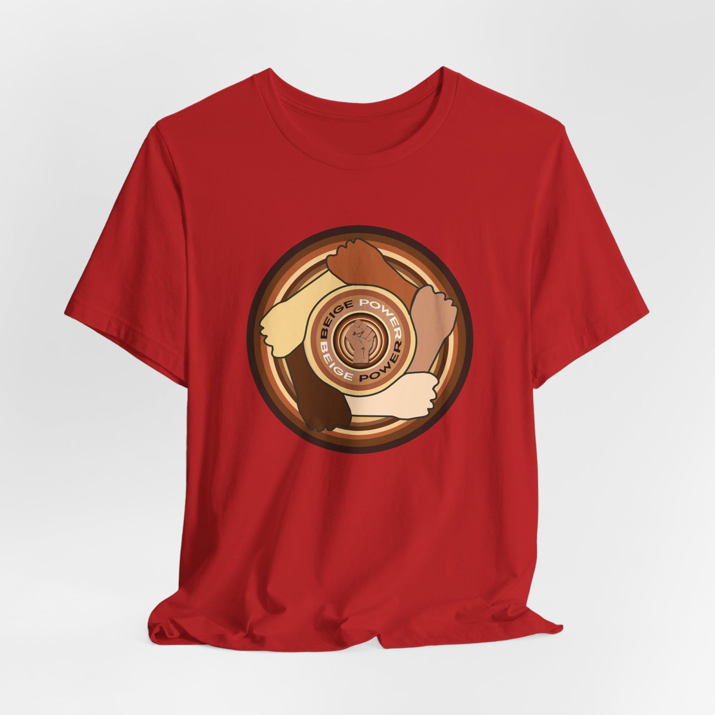 Beige Power T-Shirt Short Sleeve