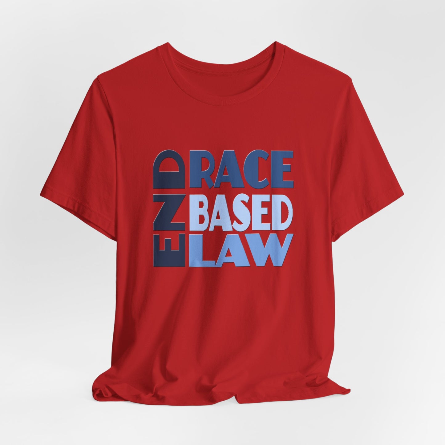 END RACE BASED LAW Blue T-Shirt Short Sleeve