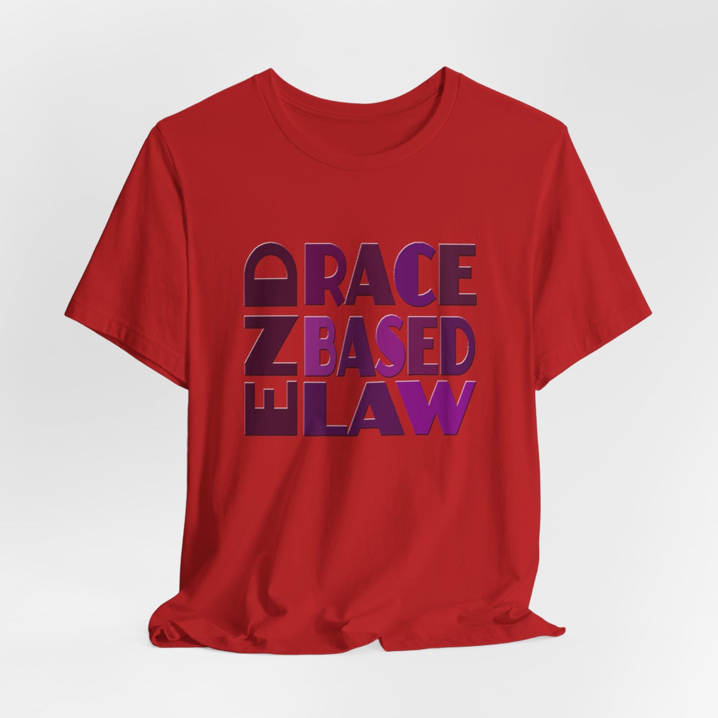 END RACE BASED LAW Purple T-Shirt Short Sleeve