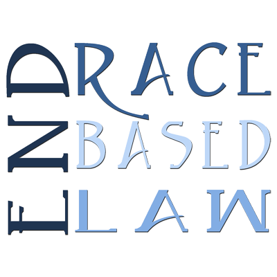 END RACE BASED LAW Slim Blue