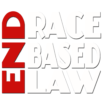 END RACE BASED LAW Red White