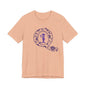 Q Purple Flower T-Shirt Short Sleeve