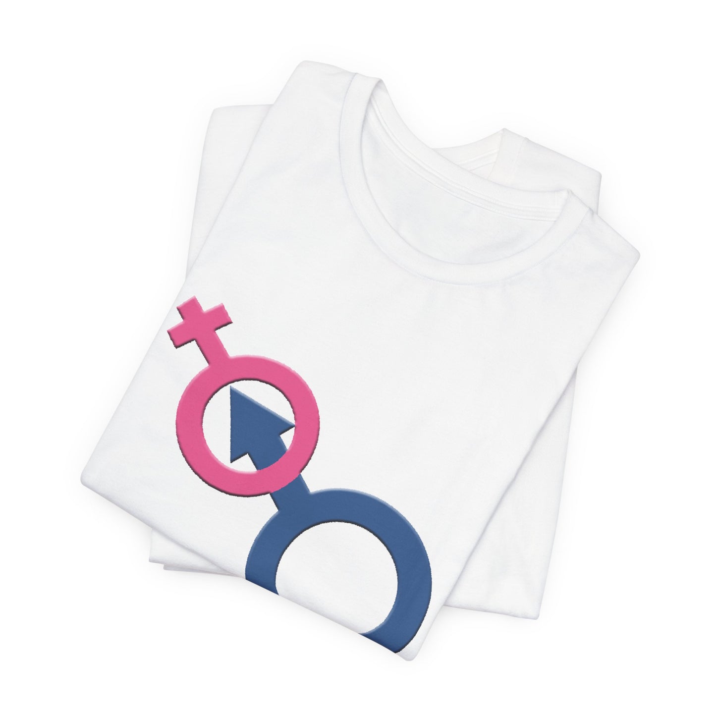 Man In Woman T-Shirt Short Sleeve