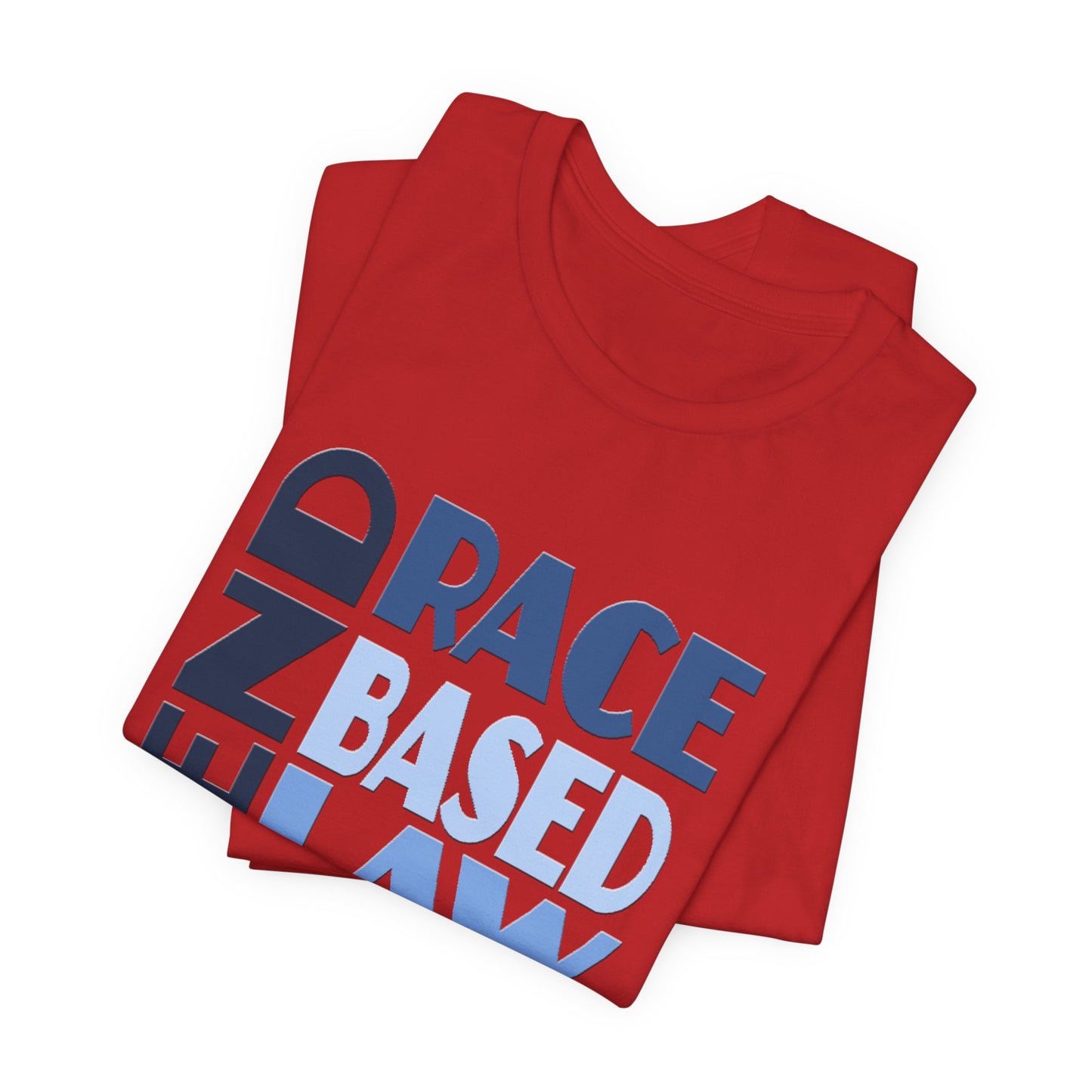 END RACE BASED LAW Blue T-Shirt Short Sleeve