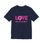 Love One Another T‑Shirt — Retro Pink Flower Peace Tee