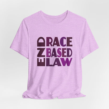 END RACE BASED LAW Purple T-Shirt Short Sleeve