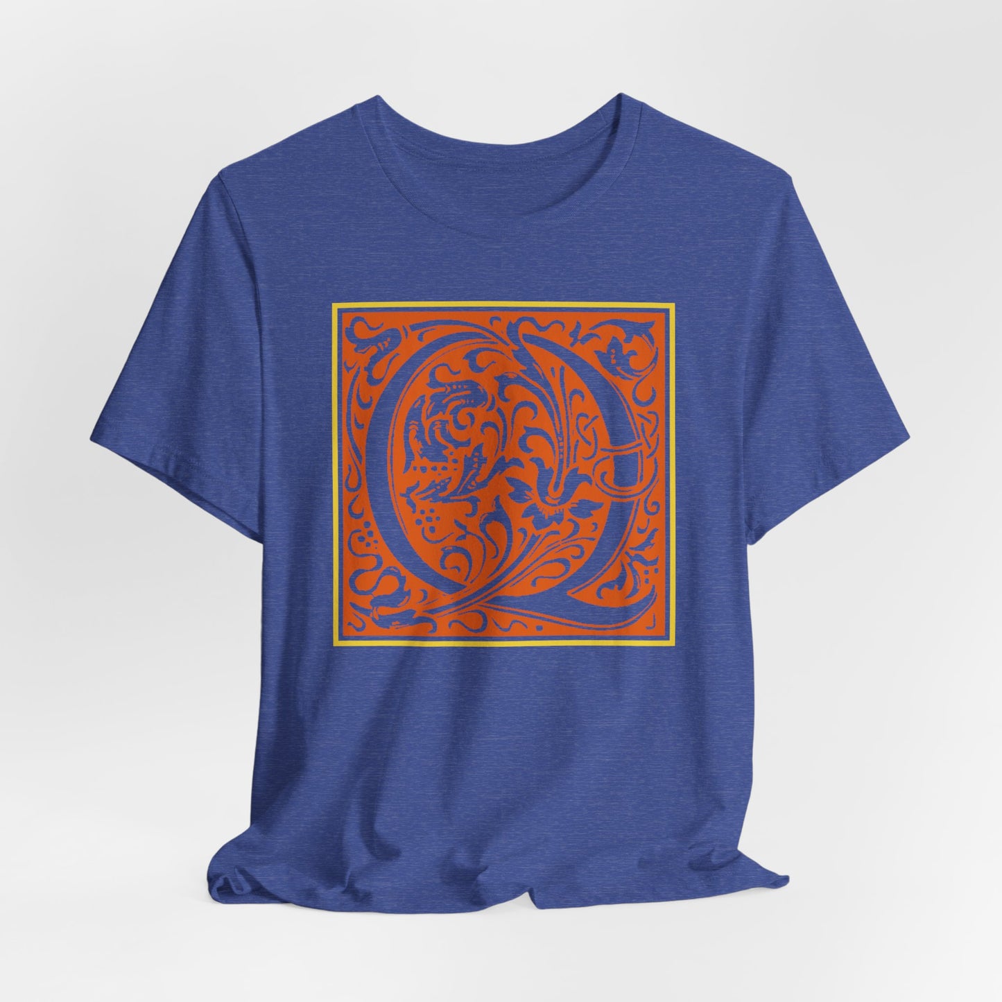 Q Scroll Orange T-Shirt Short Sleeve