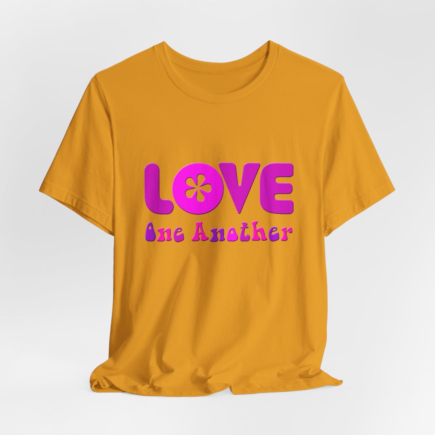 Love One Another Pink T-Shirt Short Sleeve