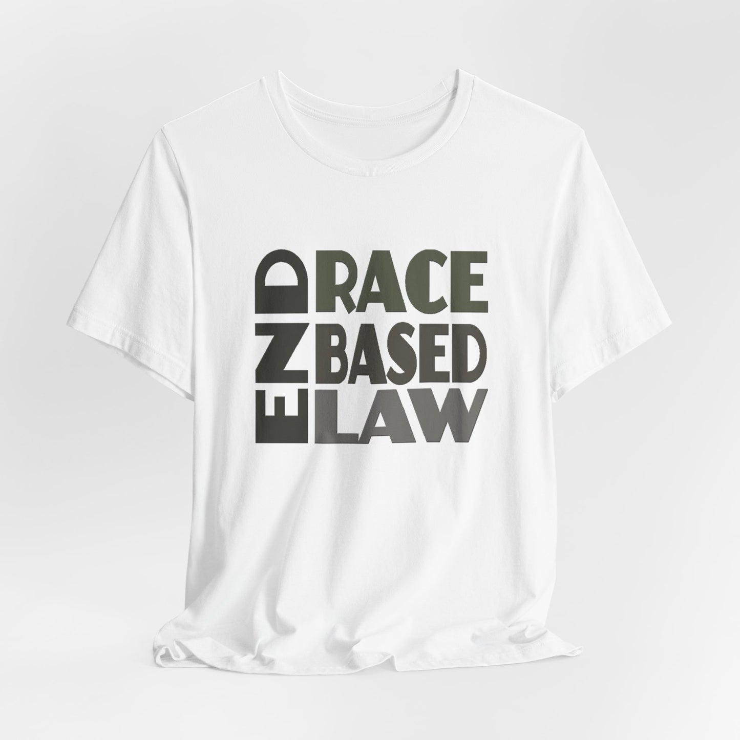 END RACE BASED LAW Grey T-Shirt Short Sleeve