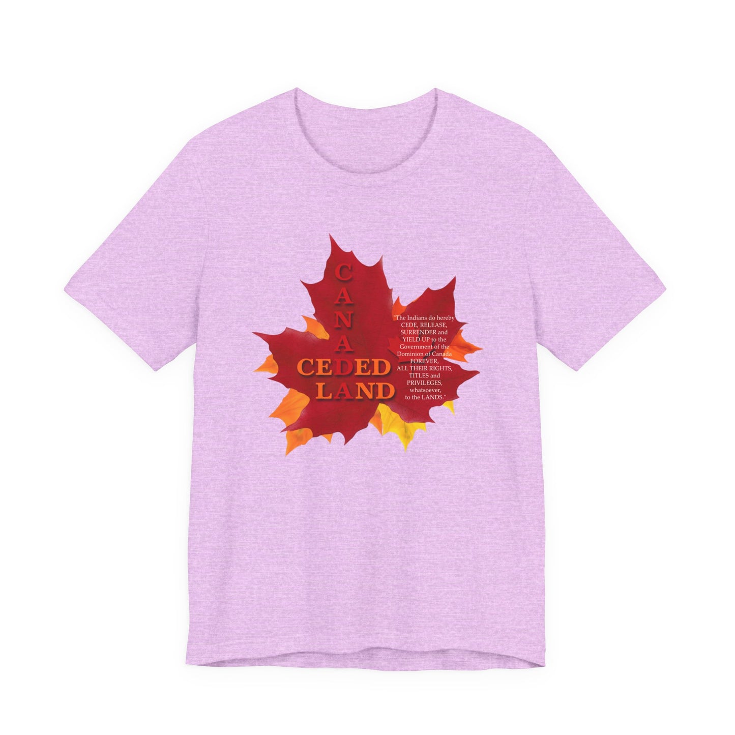 Canada Ceded Land T-Shirt Short Sleeve