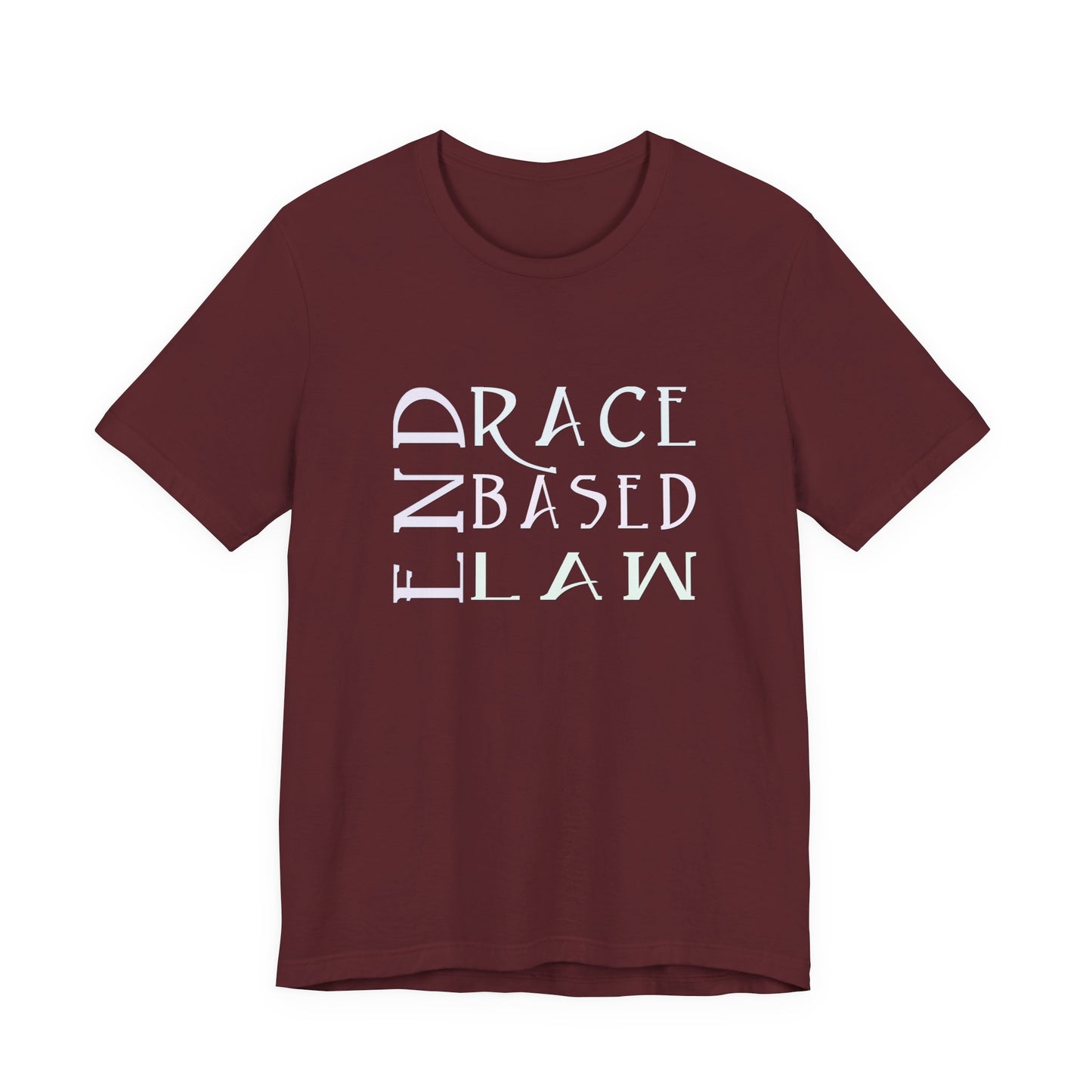 END RACE BASED LAW  Slim Pastel T-Shirt Short Sleeve