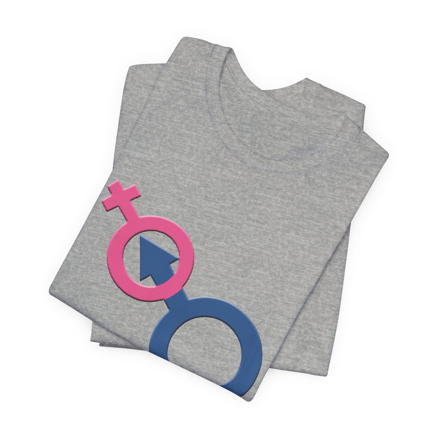 Man In Woman T-Shirt Short Sleeve