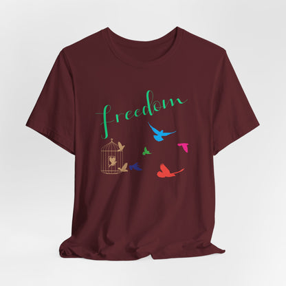 Freedom Birds T‑Shirt Short Sleeve