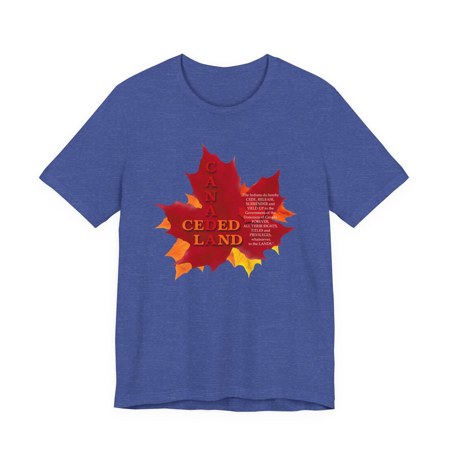 Canada Ceded Land T-Shirt Short Sleeve