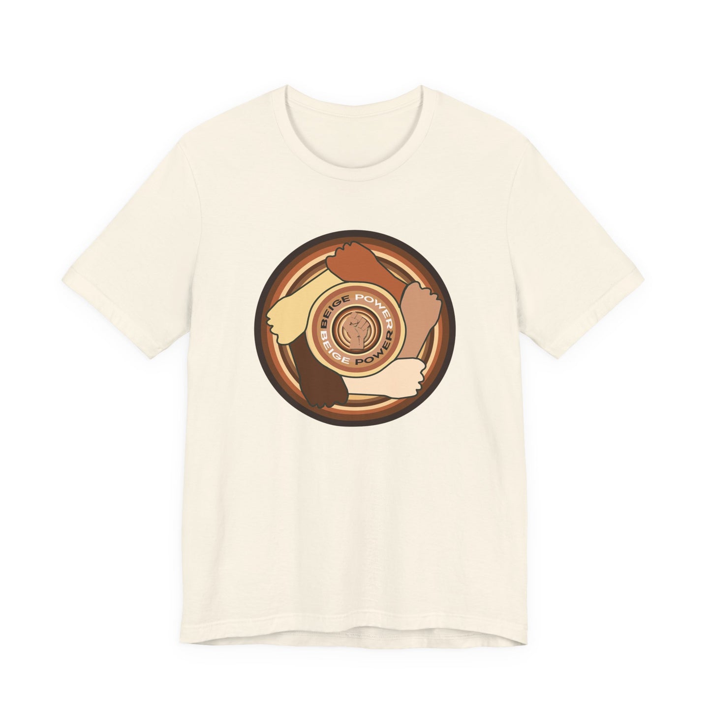 Beige Power T-Shirt Short Sleeve