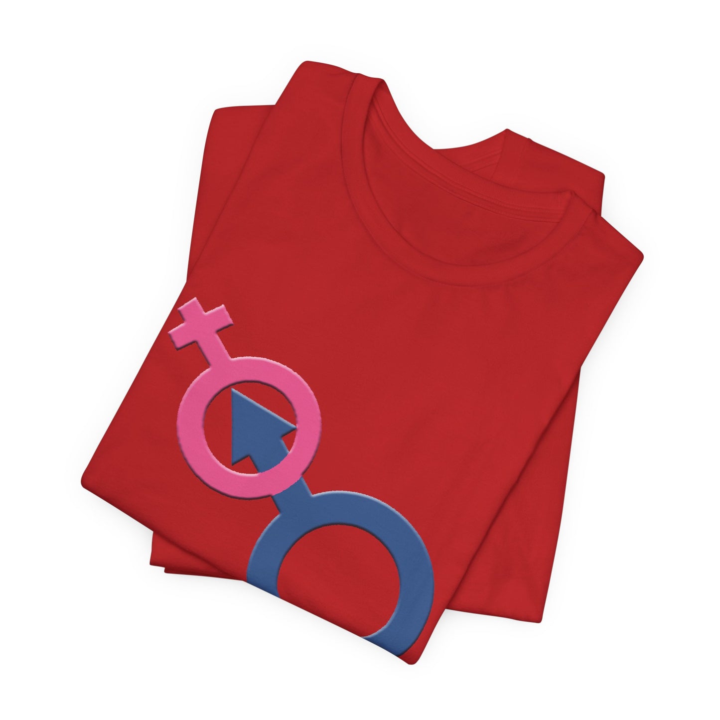 Man In Woman T-Shirt Short Sleeve