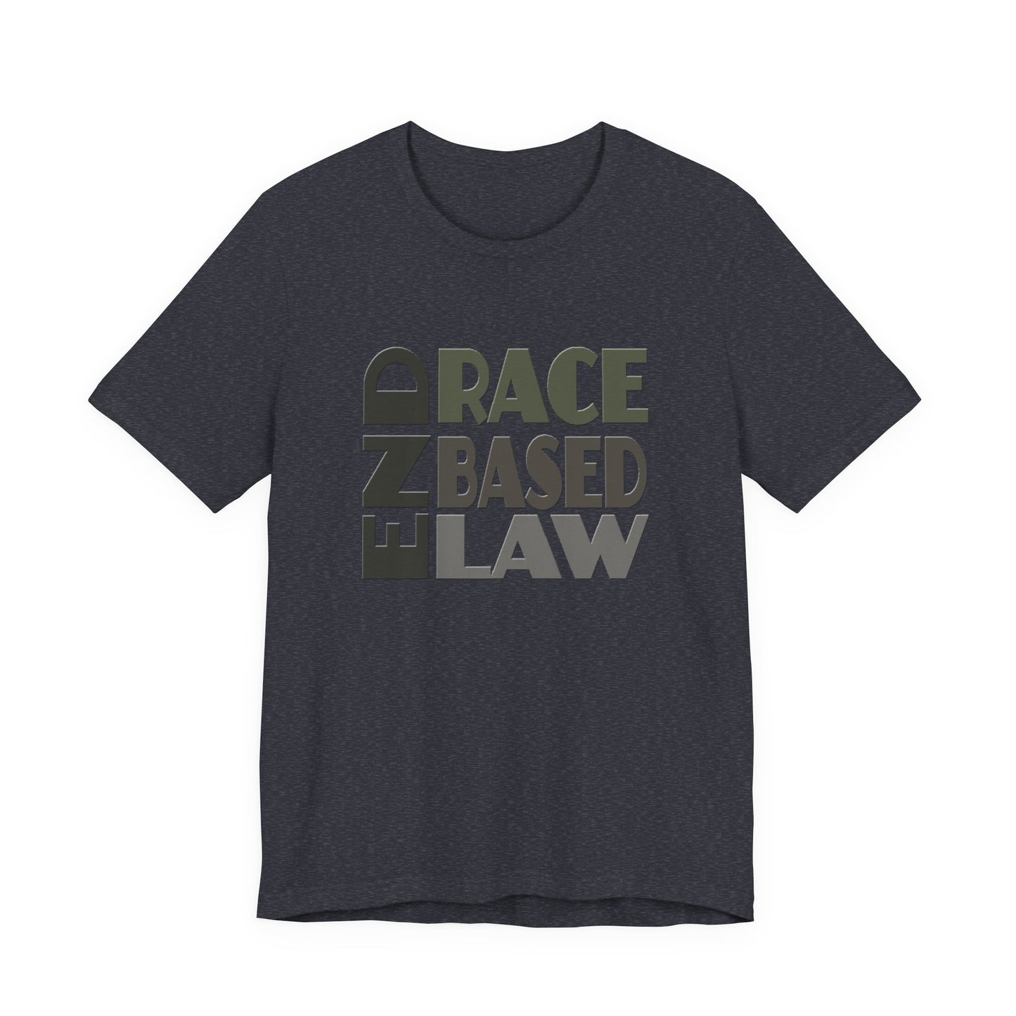 END RACE BASED LAW Grey T-Shirt Short Sleeve