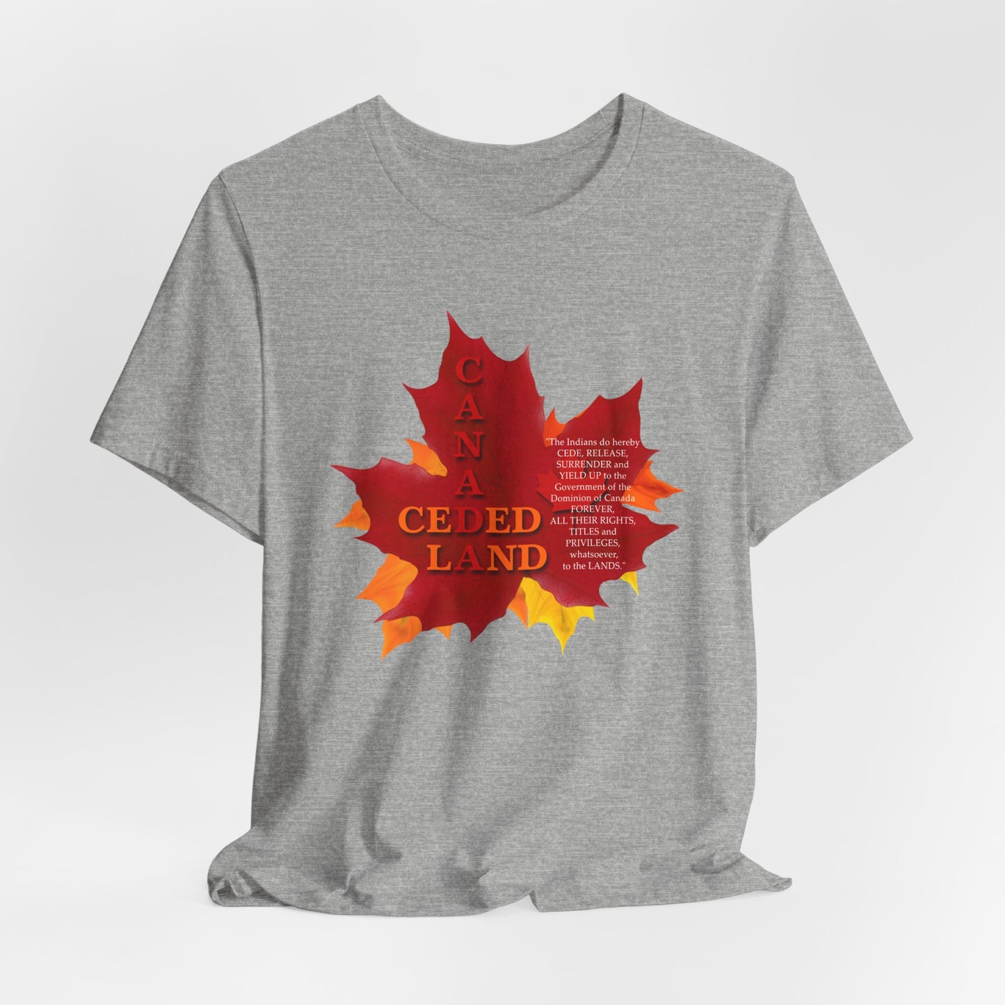 Canada Ceded Land T-Shirt Short Sleeve