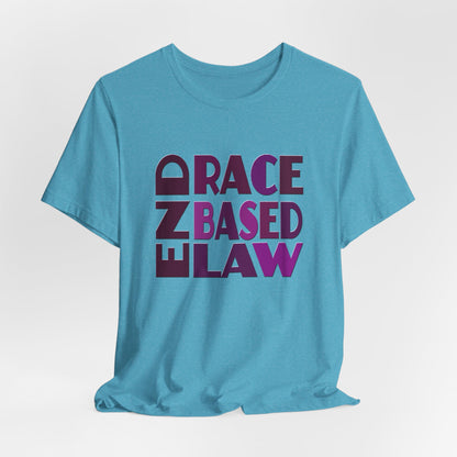 END RACE BASED LAW Purple T-Shirt Short Sleeve