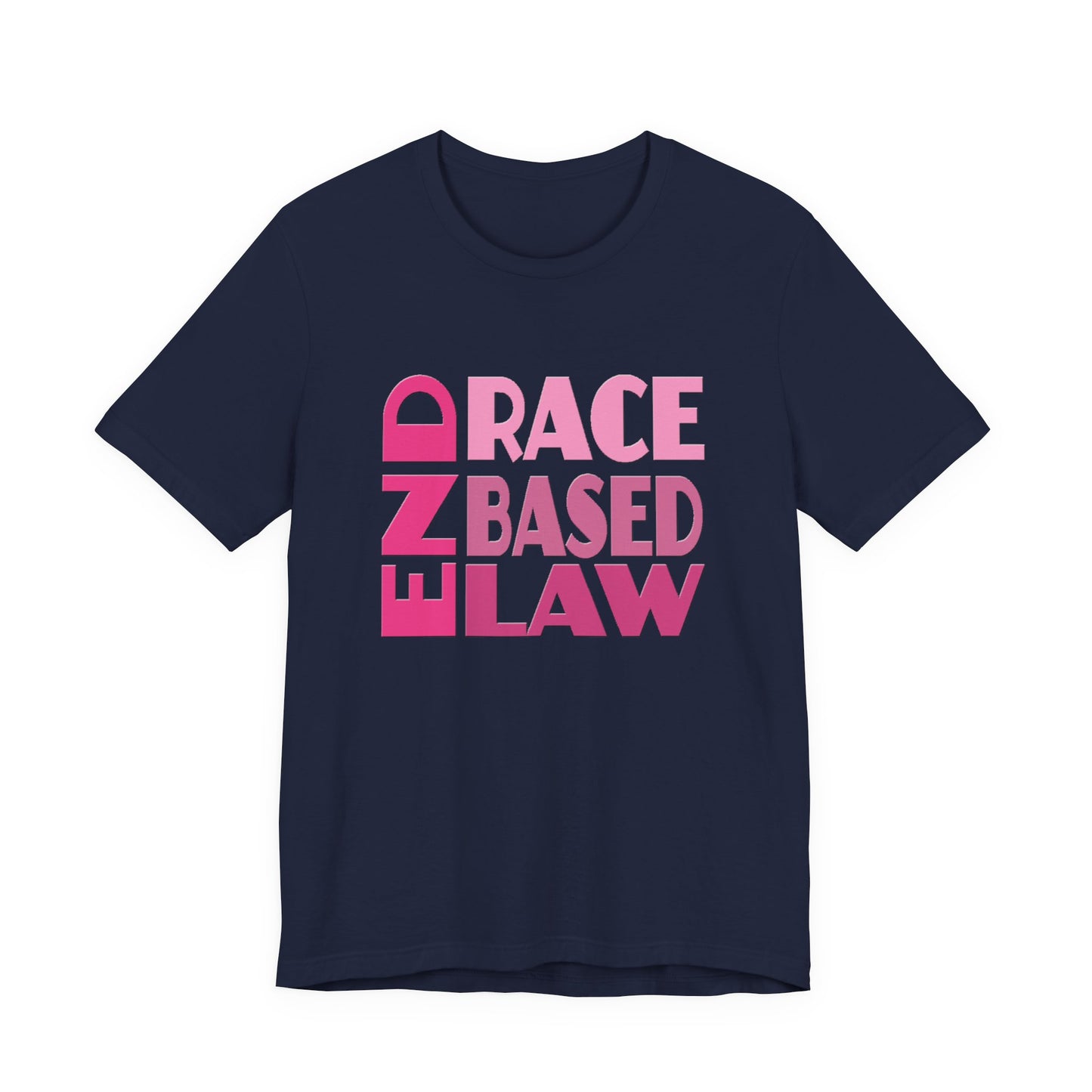 END RACE BASED LAW Pink T-Shirt Short Sleeve
