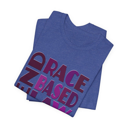 END RACE BASED LAW Purple T-Shirt Short Sleeve