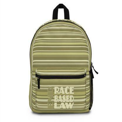 END RACE BASED LAW Beige Backpack