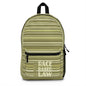 END RACE BASED LAW Beige Backpack