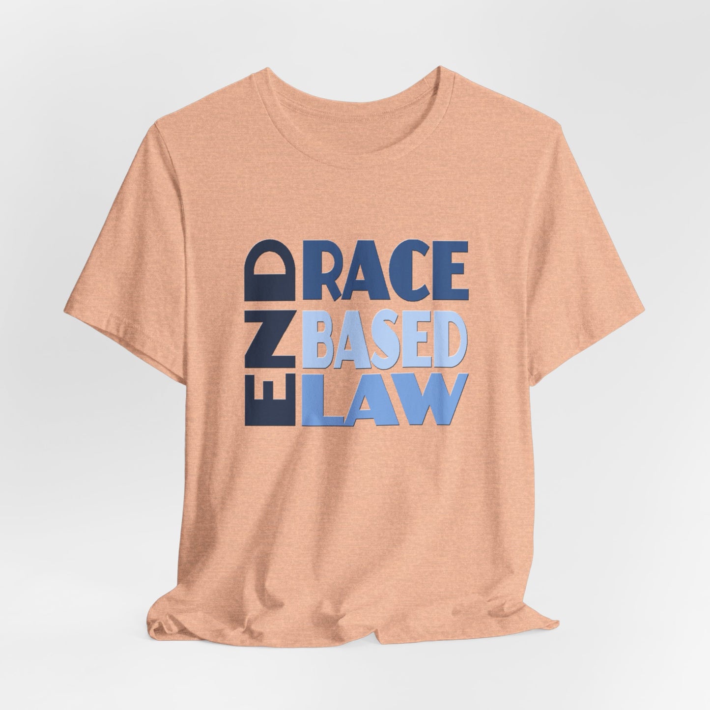 END RACE BASED LAW Blue T-Shirt Short Sleeve