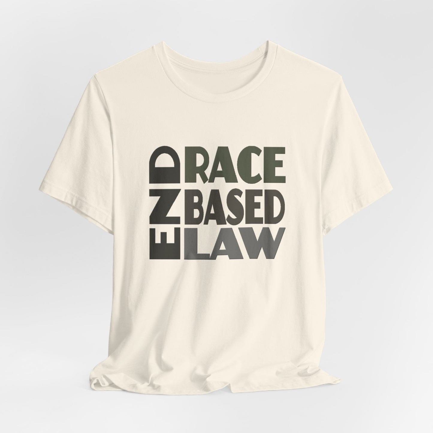 END RACE BASED LAW Grey T-Shirt Short Sleeve