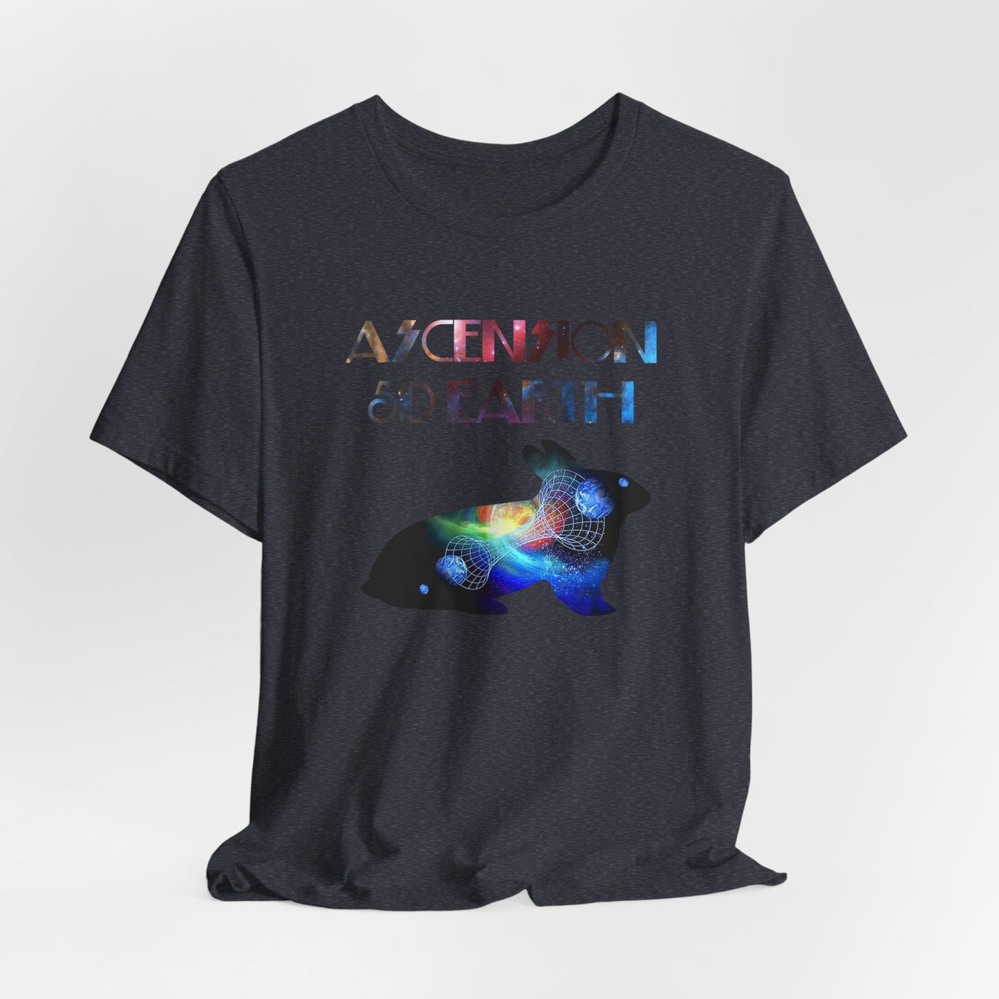 Ascension 5D Earth Rabbit T-Shirt Short Sleeve