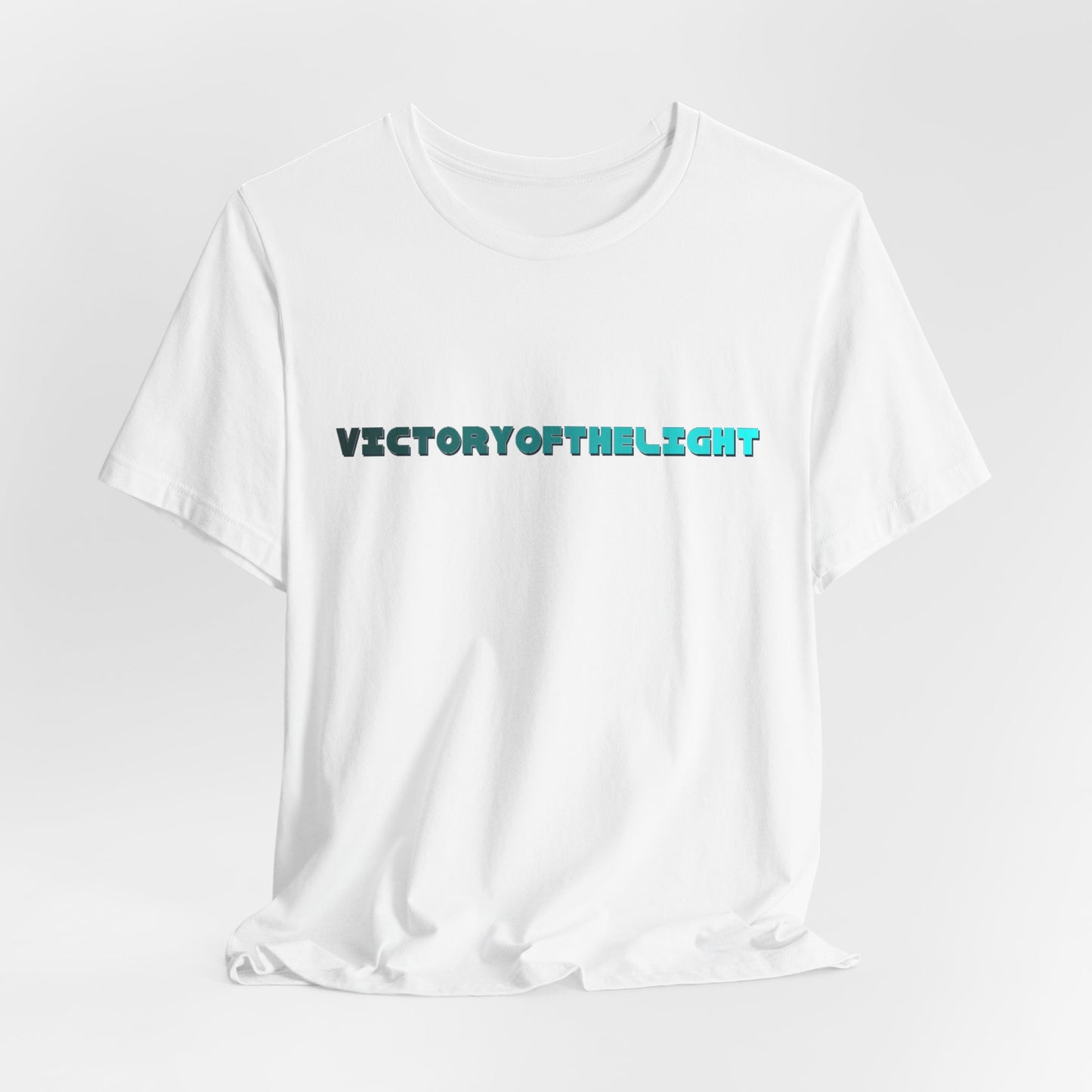 Victory Of The Light  Blue Banner T-Shirt Short Sleeve