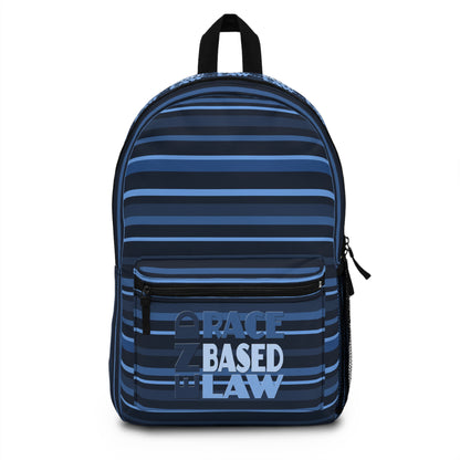 END RACE BASED LAW Blue Backpack