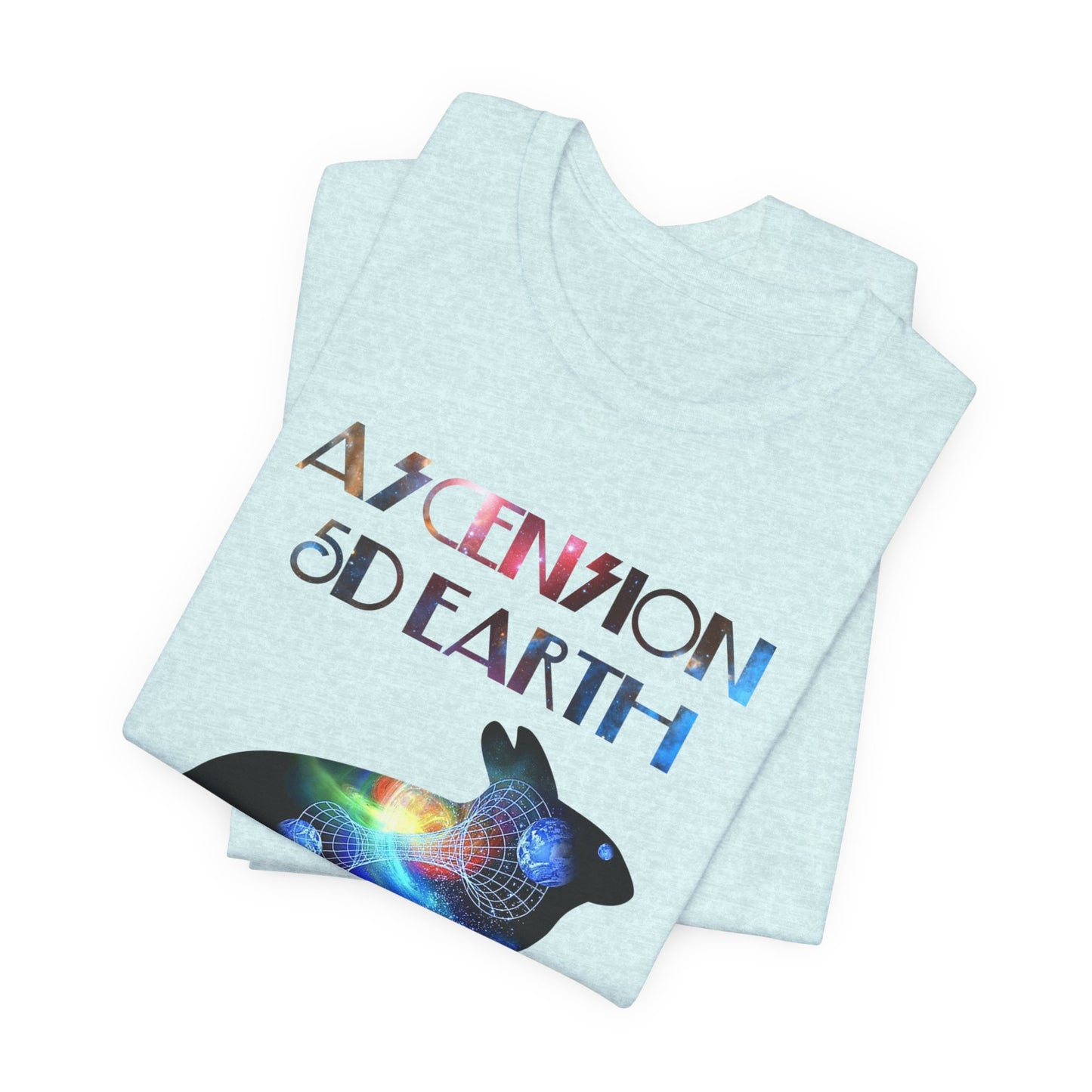 Ascension 5D Earth Rabbit T-Shirt Short Sleeve