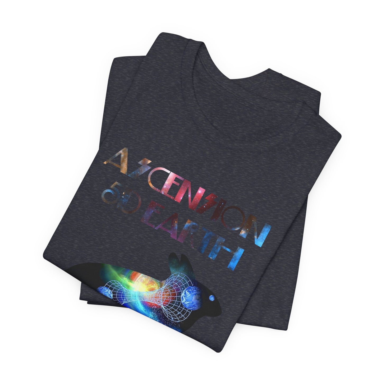 Ascension 5D Earth Rabbit T-Shirt Short Sleeve