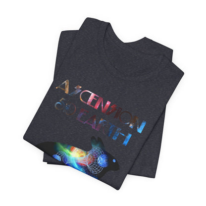 Ascension 5D Earth Rabbit T-Shirt Short Sleeve