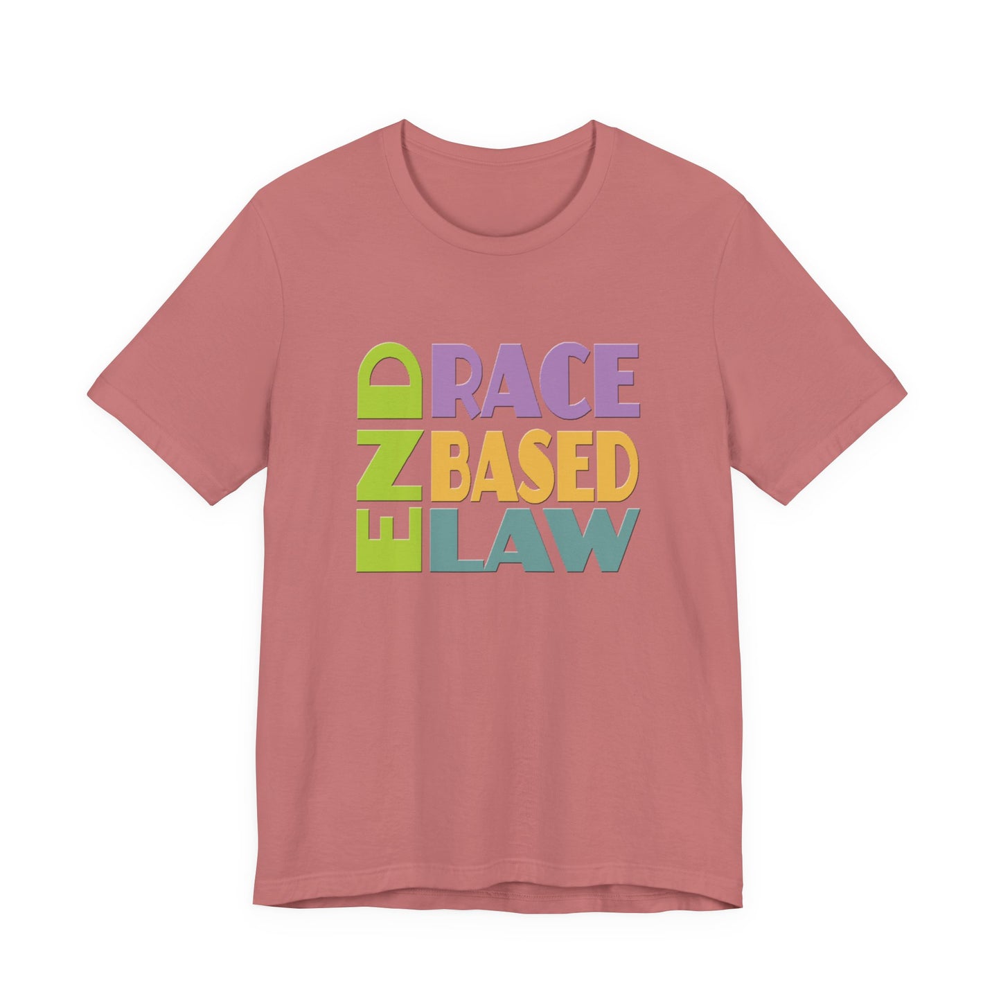 END RACE BASED LAW Pastel T-Shirt Short Sleeve