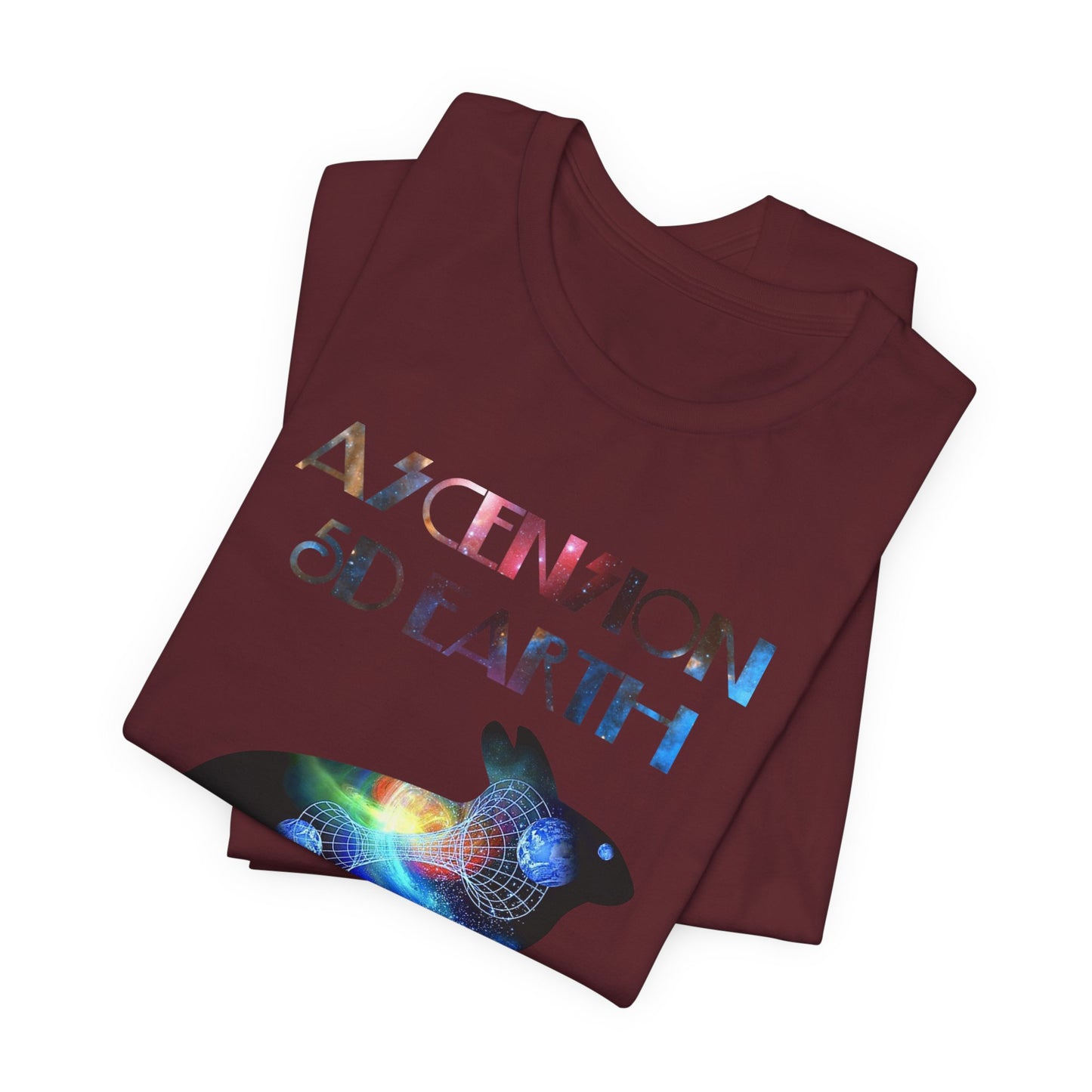 Ascension 5D Earth Rabbit T-Shirt Short Sleeve