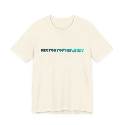Victory Of The Light  Blue Banner T-Shirt Short Sleeve
