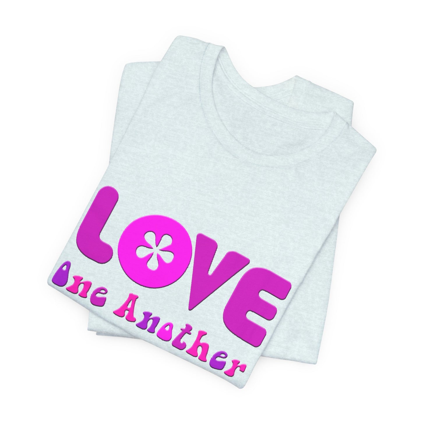 Love One Another Pink T-Shirt Short Sleeve