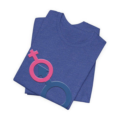 Man In Woman T-Shirt Short Sleeve