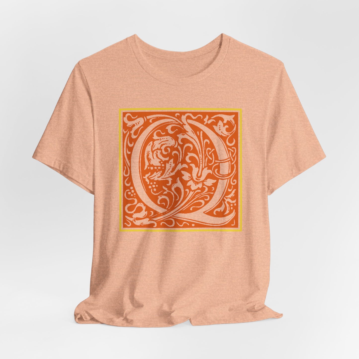 Q Scroll Orange T-Shirt Short Sleeve
