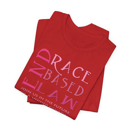 END RACE BASED LAW Canada Slim Pink T-Shirt Short Sleeve