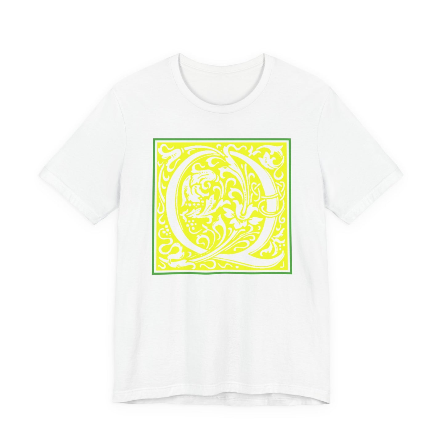 Q Scroll Yellow T-Shirt Short Sleeve