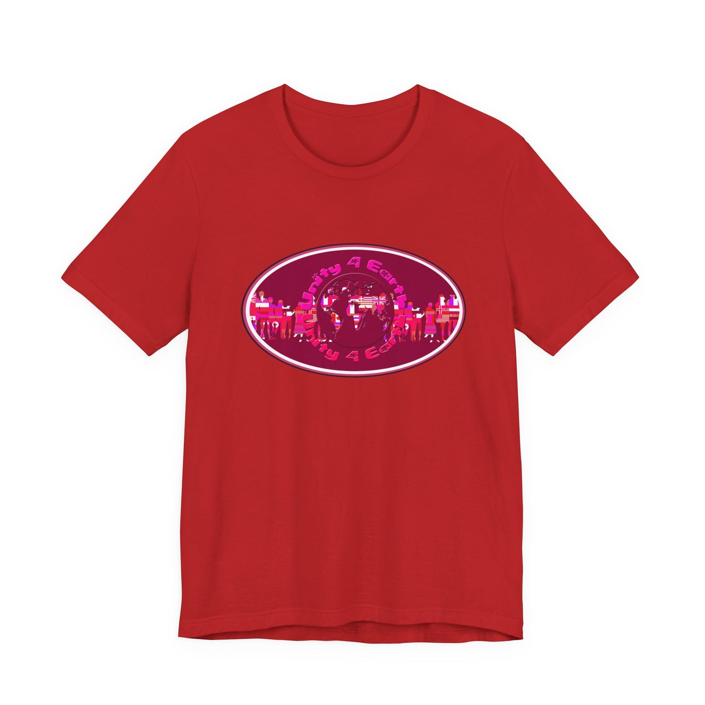 Unity 4 Earth Oval T-Shirt Short Sleeve