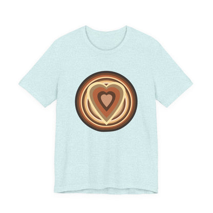 Beige Power Hearts T-Shirt Short Sleeve