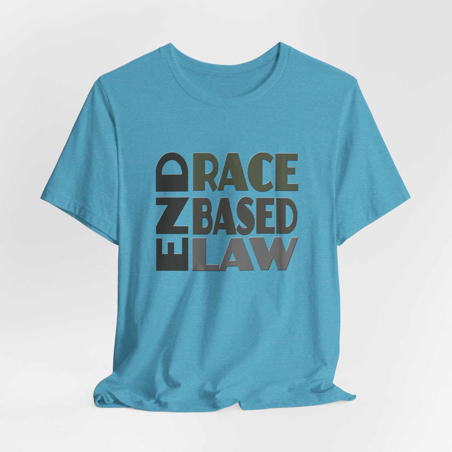 END RACE BASED LAW Grey T-Shirt Short Sleeve