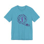 Q Purple Flower T-Shirt Short Sleeve