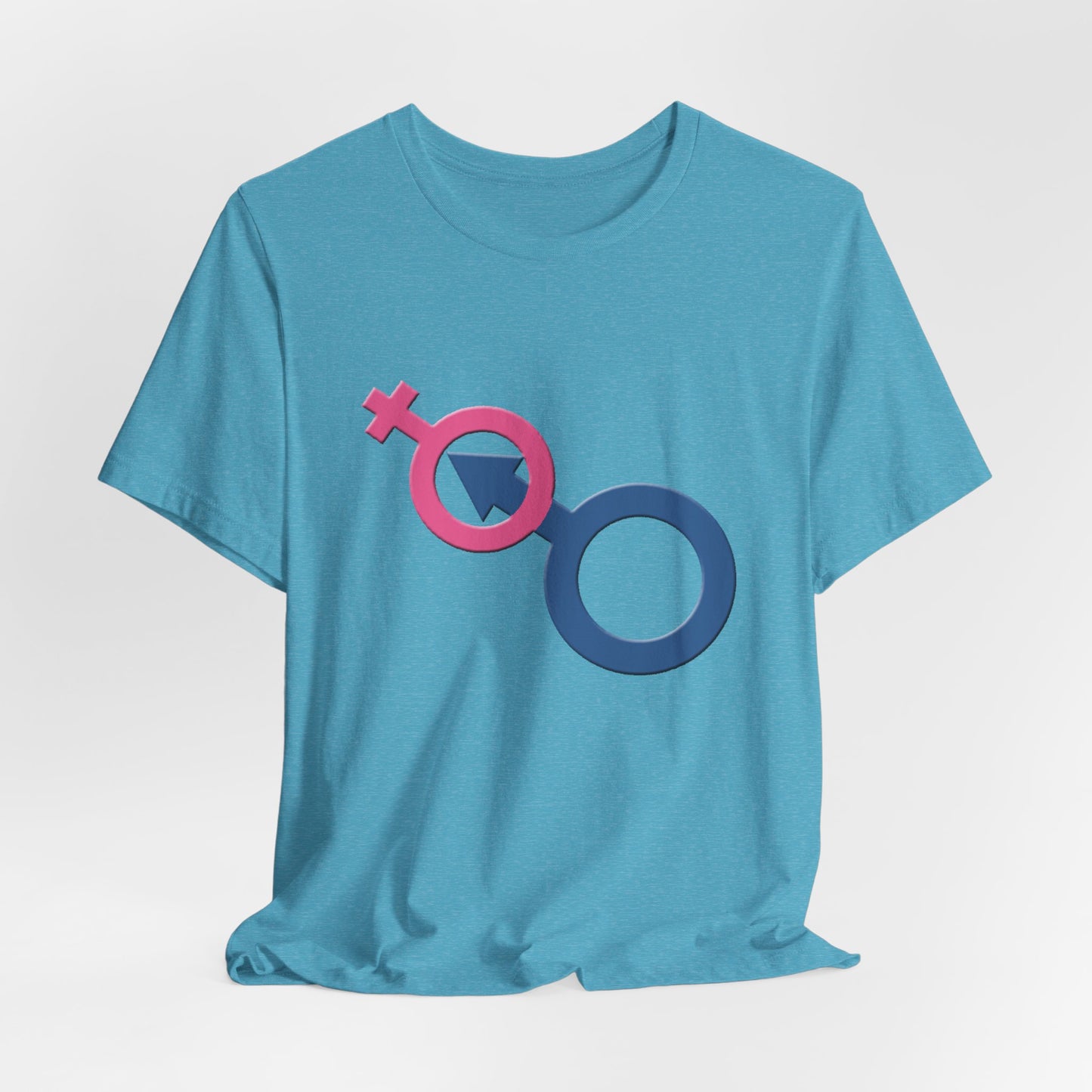 Man In Woman T-Shirt Short Sleeve
