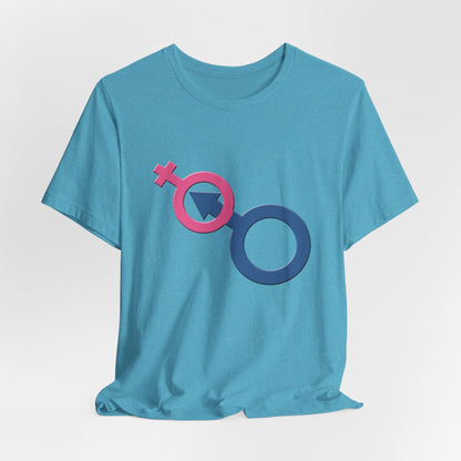 Man In Woman T-Shirt Short Sleeve