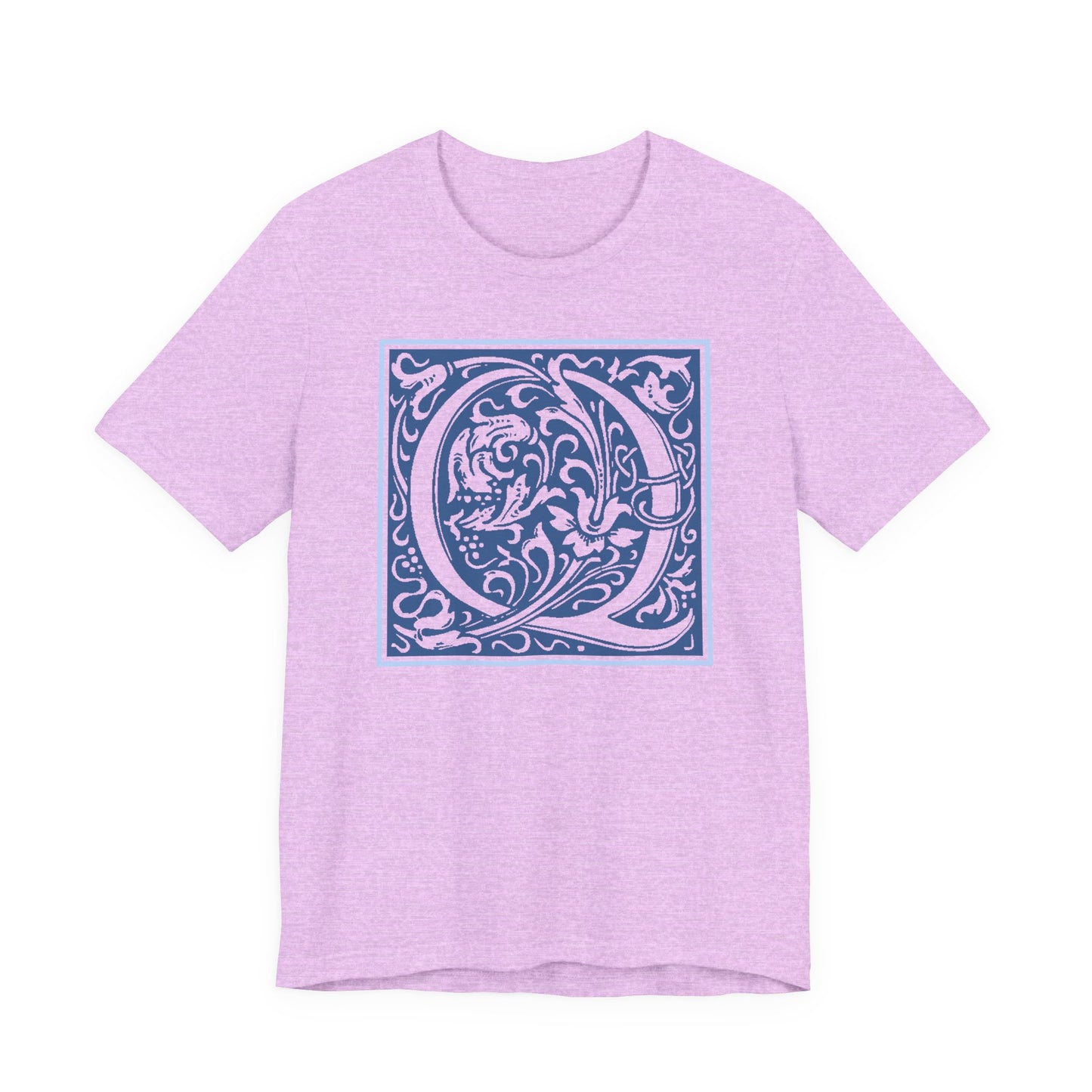 Q Scroll Blue T-Shirt Short Sleeve